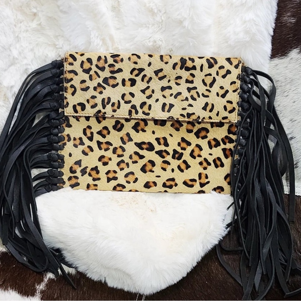 American Darling Leopard Clutch